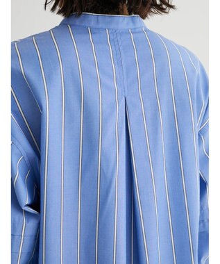 Green Parks ボリュームタックブラウス Stripe
