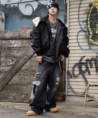 WEGO 【ユニセックス着用ITEM/MLサイズ展開】N2B ブラック