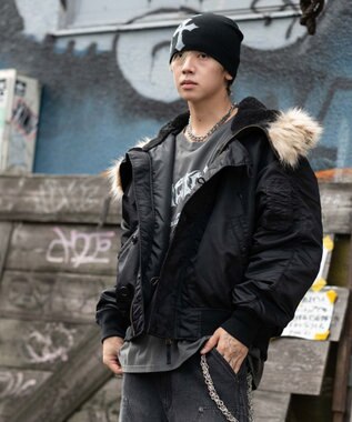 WEGO 【ユニセックス着用ITEM/MLサイズ展開】N2B ブラック