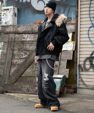 WEGO 【ユニセックス着用ITEM/MLサイズ展開】N2B ブラック