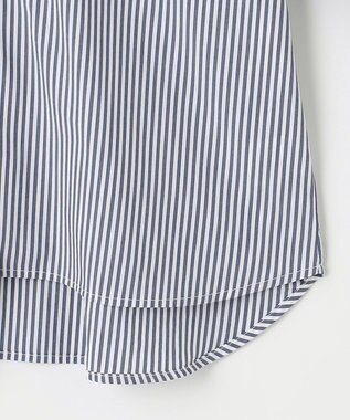 ANY 【UVケア/接触冷感/洗濯機可能】クールＵＶドルマンシャツ ブルーストライプ