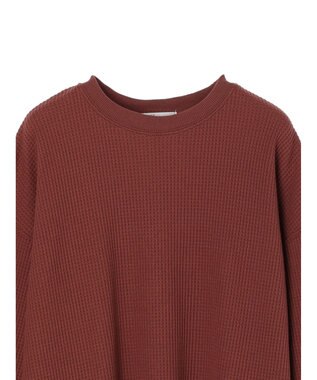 CRAFT STANDARD BOUTIQUE ワッフルレイヤード風プルオーバー Brick Red