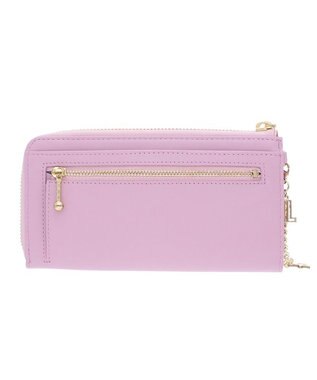 LANVIN en Bleu ルナ Ｌファスナー長財布 ピンク