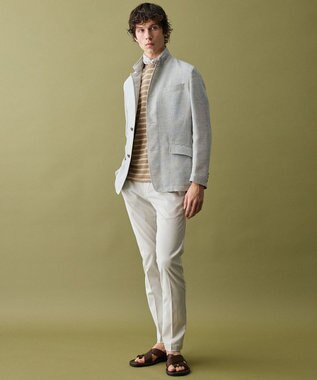 JOSEPH ABBOUD 【キングサイズ・JAPANファブリック/清涼/軽量】クールバスケット ブルゾン ライトグレー系