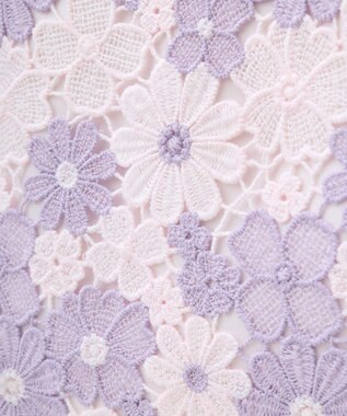 Maison de FLEUR フラワーレーススクエアトートバッグ Lavender