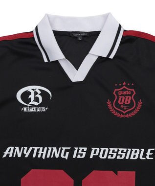 WEGO ナンバリングサッカーT（SS） ブラック