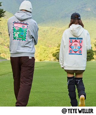 PW CIRCULUS 【UNISEX】【コラボアイテム】Yeyeコラボ フーディ ゴルフ アイボリー系