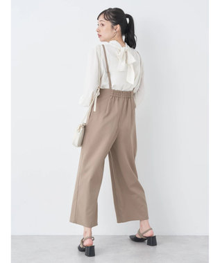 earth music&ecology ビット付きサロペット Mocha