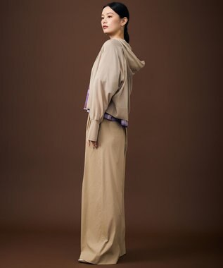 自由区 ファンクショナル2タックワイド パンツ ベージュ