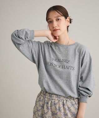 Green Parks シンプルロゴ長袖ロンＴＥＥ Gray Mixture