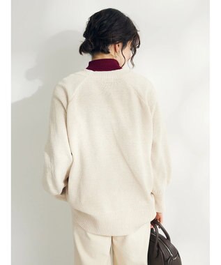 CRAFT STANDARD BOUTIQUE 洗えるコードモールＶネックプルオーバー Ivory