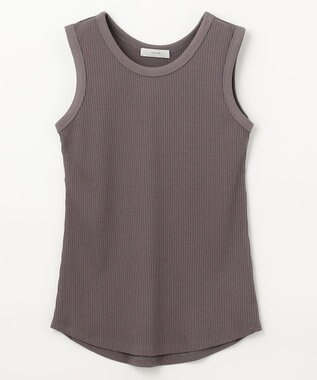 ANY L ベーシックタンクトップ チャコール