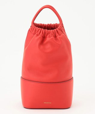 23区 ORSETTO CAVOLO レザー ハンドバッグ レッド系