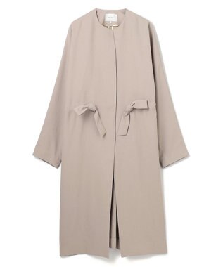 BEIGE， 【洗える】PORDIC / ノーカラードルマンロングコート Taupe