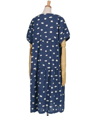 tsumori chisato SLEEP ツモリチサト ワンピース 綿100%(本体) 楊柳素材 5分袖 半袖 ロング丈 レディース UNT121 /ワコール コン
