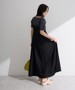 Green Parks サッカーキャミワンピース Black