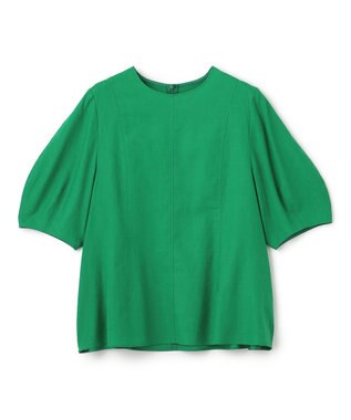 UNFILO リネンレーヨン フォルムブラウス グリーン