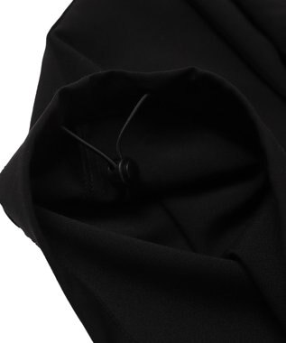 WEGO 【ウエストゴム/MLサイズ展開】イージーワイドカーゴスラックス ブラック