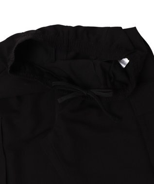 WEGO 【ウエストゴム/MLサイズ展開】イージーワイドカーゴスラックス ブラック