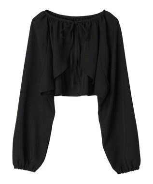 earth music&ecology ラッフルボレロ Black