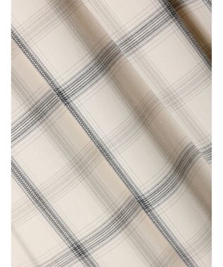 AMERICAN HOLIC イージーケアＷポケットシャツワンピース Check Ivory