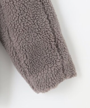 ANY 【洗濯機可能】ボアスタンドカラーブルゾン モカ