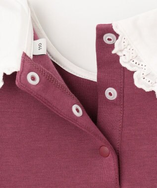 ANY KIDS 襟付き ワンピース ボルドー