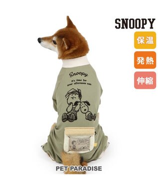  スヌーピー  プレミアムペティヒート ねむ ロンパース 中型犬