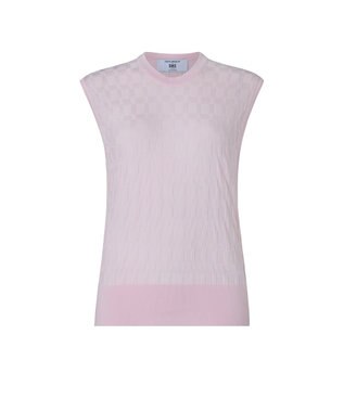 DAKS John Smedley for DAKS ハウスチェックノースリーブトップ ピンク