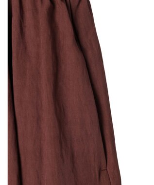 Green Parks ローウエスト切替開襟シャツワンピース Terracotta