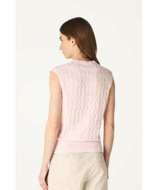 DAKS John Smedley for DAKS ハウスチェックノースリーブトップ ピンク