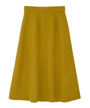 YECCA VECCA メルトンジャージーAラインスカート Yellow