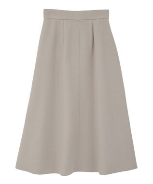 YECCA VECCA メルトンジャージーAラインスカート Gray Beige