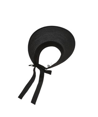 DAKS DAKS GOLF バックリボン 天然草ワイドバイザー ブラック