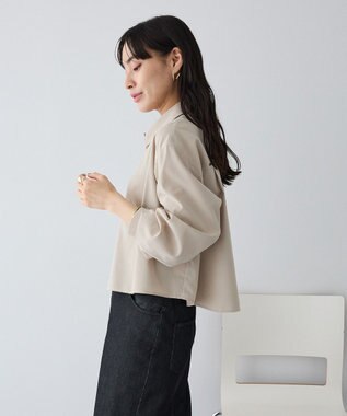 CRAFT STANDARD BOUTIQUE クロップドレングスシャツ Beige