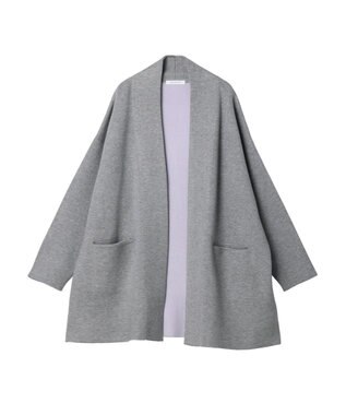 AMERICAN HOLIC バイカラーニットコーディガン Light Gray Mixture