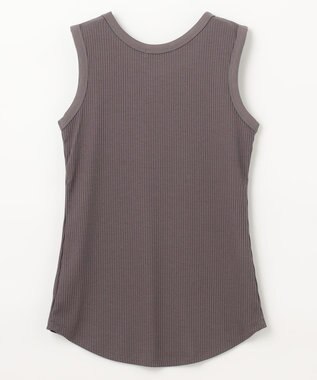 ANY L ベーシックタンクトップ チャコール