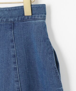 組曲 ライトデニム フレアスカート ライトインディゴ系