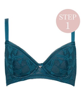 BRADELIS New York 【BRADELIS New York / 育乳補整ブラ・STEP1 集める】ウェンディバックスムーズステップ1ブラ25A1 補正 ブラジャー