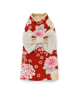 PET PARADISE ペットパラダイス 手毬菊 着物 小型犬 レッド