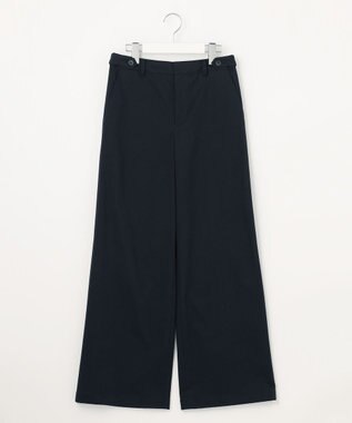 J.PRESS LADIES 20チノストレッチ ストレート パンツ ネイビー系