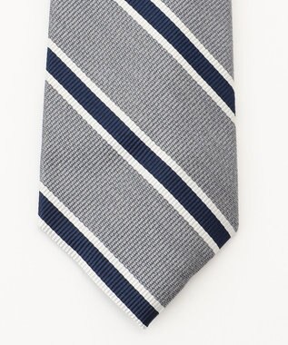 J.PRESS MEN 【STRUCTURE MIX COLLECTION】レジメンタル ネクタイ グレー系2