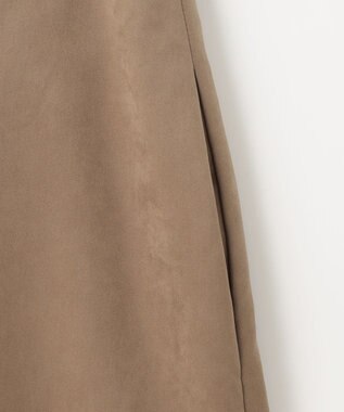 J.PRESS LADIES L 【洗える】シルセームスエード スカート モカ系