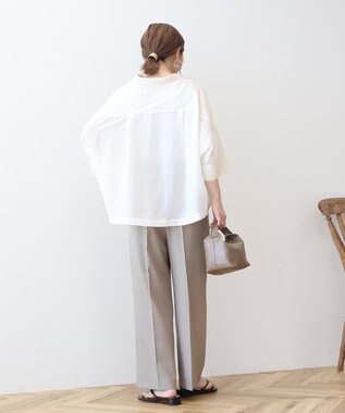 AMERICAN HOLIC Wポケットシアー半袖シャツ Ivory