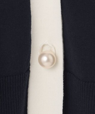 組曲 S 【アンサンブル対応可】CHAIニット バイカラーカーディガン ネイビー系