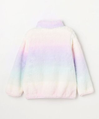 ANY KIDS 【ドッキング可能】ネコボアブルゾン ラベンダー×レインボー