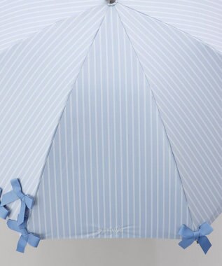 AURORA 【 JILL STUART（ジル スチュアート）】・WEB限定・　リボン付き晴雨兼用パラソル(長傘) サックス