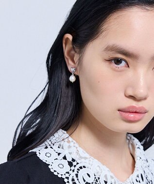 TOCCA FULL HEART EARRINGS 淡水パールイヤリング【星風まどかさん着用】 シルバー系