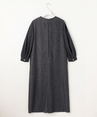 自由区 L 【カタログ掲載】ループカットジャカード ワンピース スレート