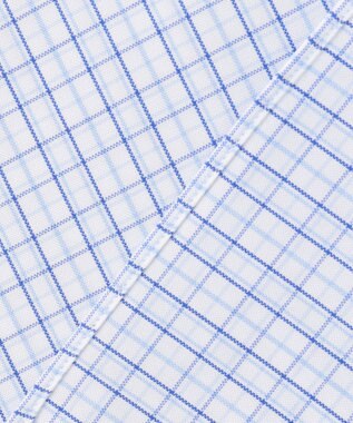 J.PRESS MEN 【PREMIUM PLEATS / 形態安定】タッタソールチェック ドレスシャツ / B.D. サックスブルー系3